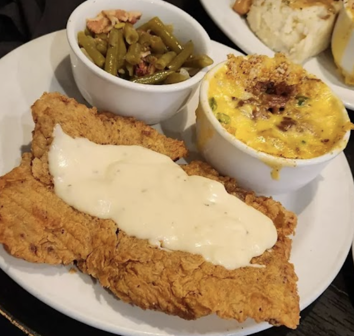 The Republic Grille signature dishes Chicken Fried Steak
Chicken Woodlands
Blackened Flounder